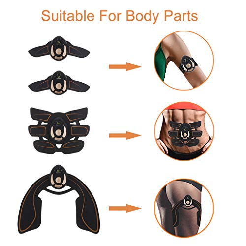 Dynwave EMS Estimulador de Músculo Abdominal Queimador de Gordura Massageador Muscular Treinamento p