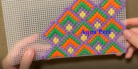 Image of MAF Cross Stitch Canvas Sheet,Canvas,Purse Net Pack of 1 (32.5x25.5 cm) 5 Piece for Embroidery, Sewing,Fish breeding Net | Orchid Cone Planter net | Mat for Fridge | Dining Table Mat