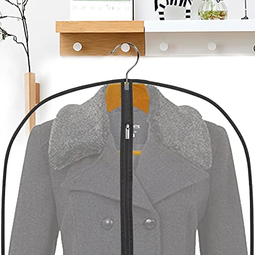 6Pack Breathable Clothes Covers with Zip, 160cm Hanging Garment Covers Bags, Dress Bag Covers, Moth-Proof Mens Suit Storage Bag, Dust Cover for Wardrobe Storage Travel, Clear - Image 4