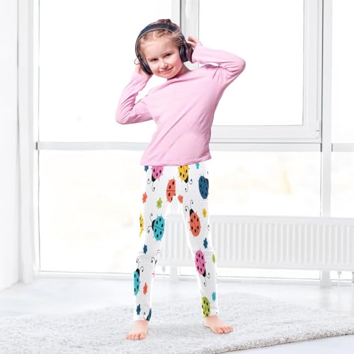 Bolaz Toddler Girls Leggings Printed Yoga Pants Leggings Colorful Ladybug for Kids4