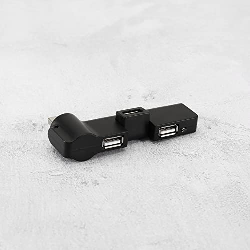 Hub d'extension USB 4 ports 180° adaptateur mini USB 2.0 pour clavier PC