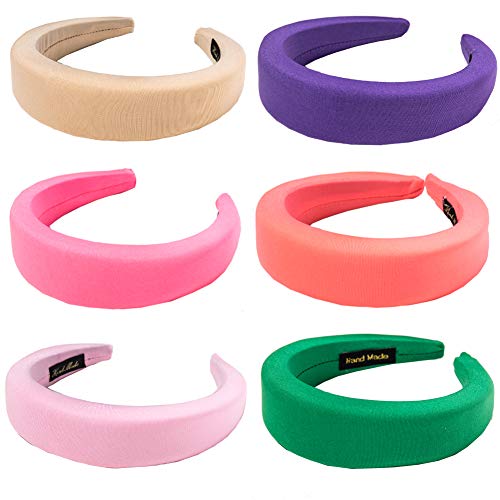 Thick Velvet Headband Padded Headbands Velvet Sponge Thick Hairbands For Women Girls DIY Hair Accessories 6pcs