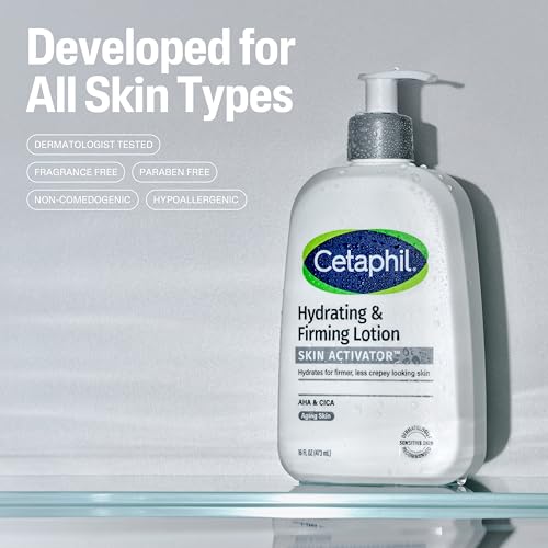 Cetaphil Skin Activator Hydrating & Firming Body Lotion 16oz, Mandelic Acid (AHA) and Centella Asiatica (CICA) Body Moisturizer, Hydrates and Firms Aging Skin, Anti-Aging Body Skincare - Image 3