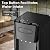 Tehanld Bottom Loading Water Cooler Dispenser for 3 or 5 Gallon Bottles - Water Dispenser with Hot, Room & Cold Spouts, LED Display with Empty Bottle Alert, Child Safety Lock, Raven Black