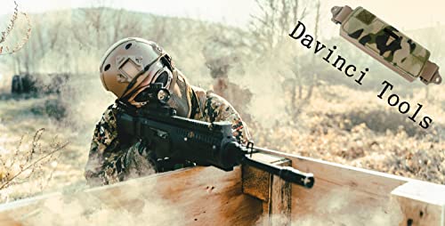 Davinci Tools 305G Airsoft Helmet Counterbalance Weight Bag,Tactical Helmet Counterweight Bag,Nvg Counterweight Pouch With Five Counter Blocks For Ops Core Fast Bj Pj Mh Helmet Accessories. (Camo) #TOP6