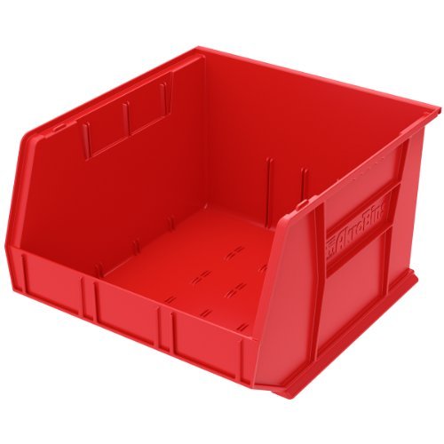 30270 Plastic Storage Stacking Hanging Akro Bin, 18-Inch by 16-Inch by 11-Inch, Red, Case of 3 by Akro-Mils