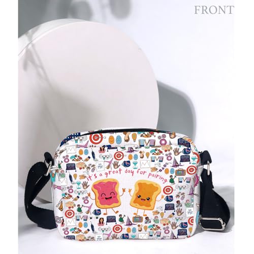 MAOFAED Funny ABA Behavior Analyst Therapist Gift, It’s A Great Day for Paring Crossbody Bag for RBT Behavior Tech (day for paring)3