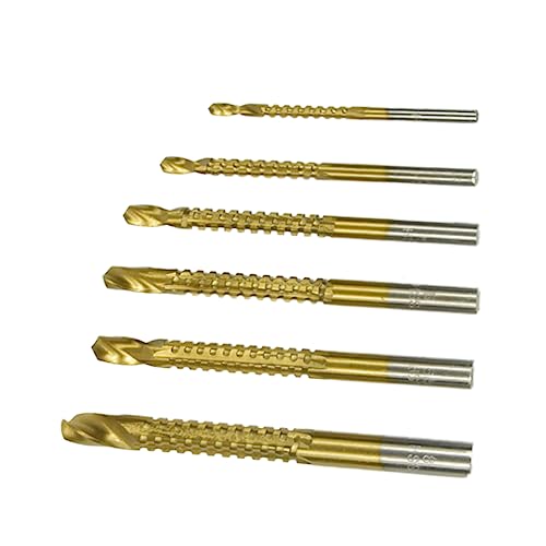 IWOWHERO Professional Drill Bit Set: High-speed Steel Hss Masonry Drill Bits Auger Bits Wrench Set 3mm-8mm