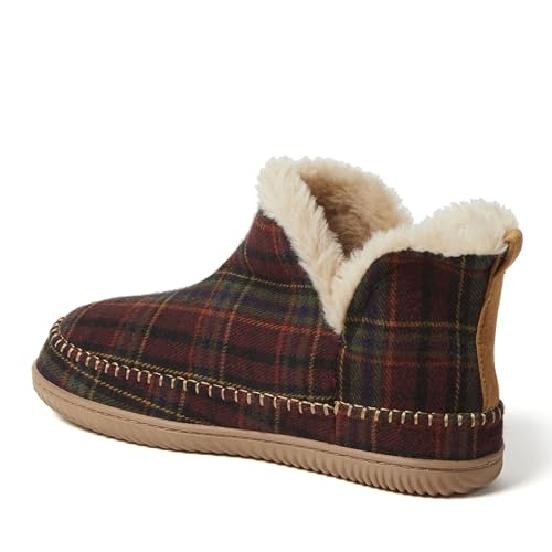 Image of Dearfoams Men's Memory Foam Indoor House Slippers Brixen Ankle Boot House Shoes - Gifts for Men