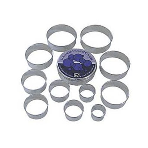 Dress My Cupcake Plain Pastry Cutters, Set of 11