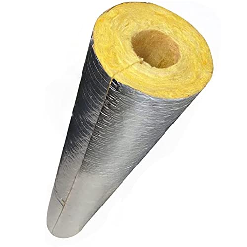 AMOCHO Isolant en Laine de Roche,Isolant en Laine de Verre,Isolant Thermique, Auto-adhésif, épaisseur 50 mm,résistant au Gel/ignifugeant/résistant à Haute...