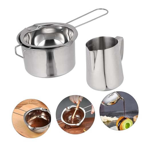 ELAYARD Professional Compact Melting Pot Portable Picnic Cookware Heat Distributing Baking Chocolate Pan Stainless Steel Butter Heater - Image 4
