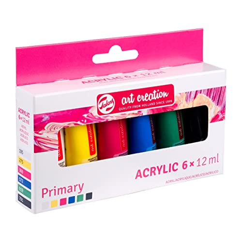 Talens Art Creation Lot de 6 pots de peinture acrylique primaire 12 ml