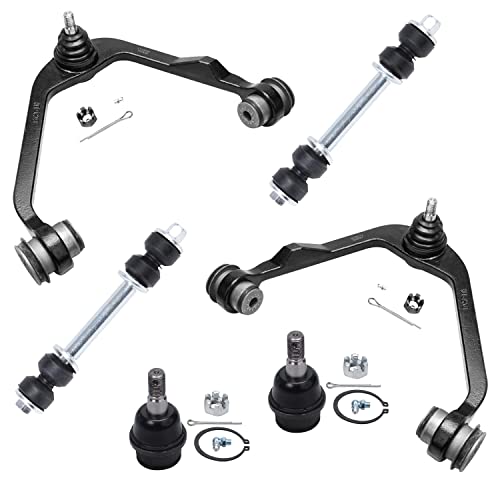 Image of Detroit Axle - Front End 6pc Suspension Kit for 2WD Ford F-150 Expedition Lincoln Navigator F-250, 2 Upper Control Arms w /Ball Joint 2 Lower Ball Joints 2 Sway Bar Links Replacement