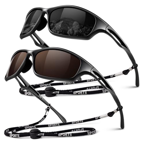 LINVO Gafas de sol Hombre Polarizadas Gafas Ciclisme Deportivas TR90 Ultraliger Gafas de sol Golf Running Pesca Hombre Mujer Proteccion UV400