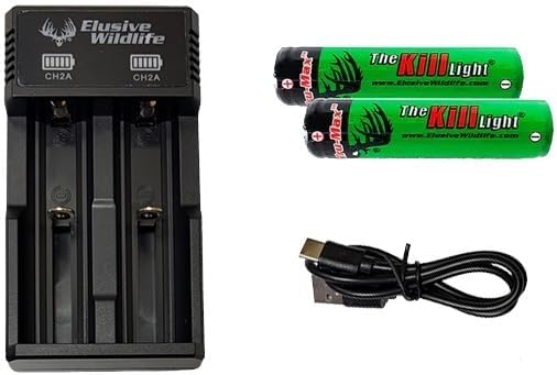 Elusive Wildlife Kill Light XLR 250 Hunting Light Package (RED LED Triple Mode, Pressure Wired Tail Cap)