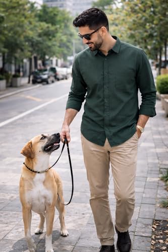 Image of Men's Solid Casual Shirt | Casual Plain Button Down Shirt for Men | Regular Fit Full Sleeves Smart Formal & Casual Wear