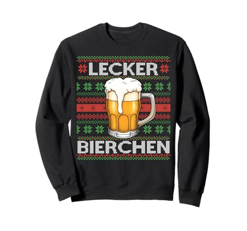 LECKER Bierchen Xmas X Ugly Christmas Beer Weihnachten Bier Sweatshirt