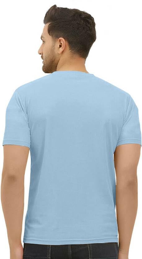 Image of Pack of 2 Men Tshirt, Half Sleeves, Round Neck, Fabric Polyester, 11 Line Theme, Light Weight, Comfortable T-Shirt for Men