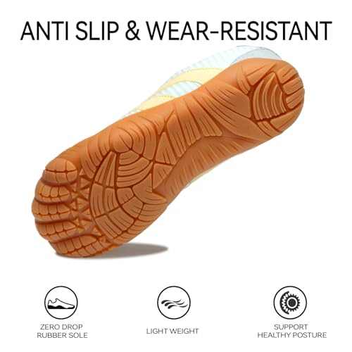 Image of Barefoot Shoes Women Casual Sneakers,Wide Toe Box Shoes Women Zero Drop Barefoot Shoe Men,Minimalist Trail Running Shoe,Non-Slip Lightweight Breathable Comfortable Fashion Walking Hiking Shoes Unisex