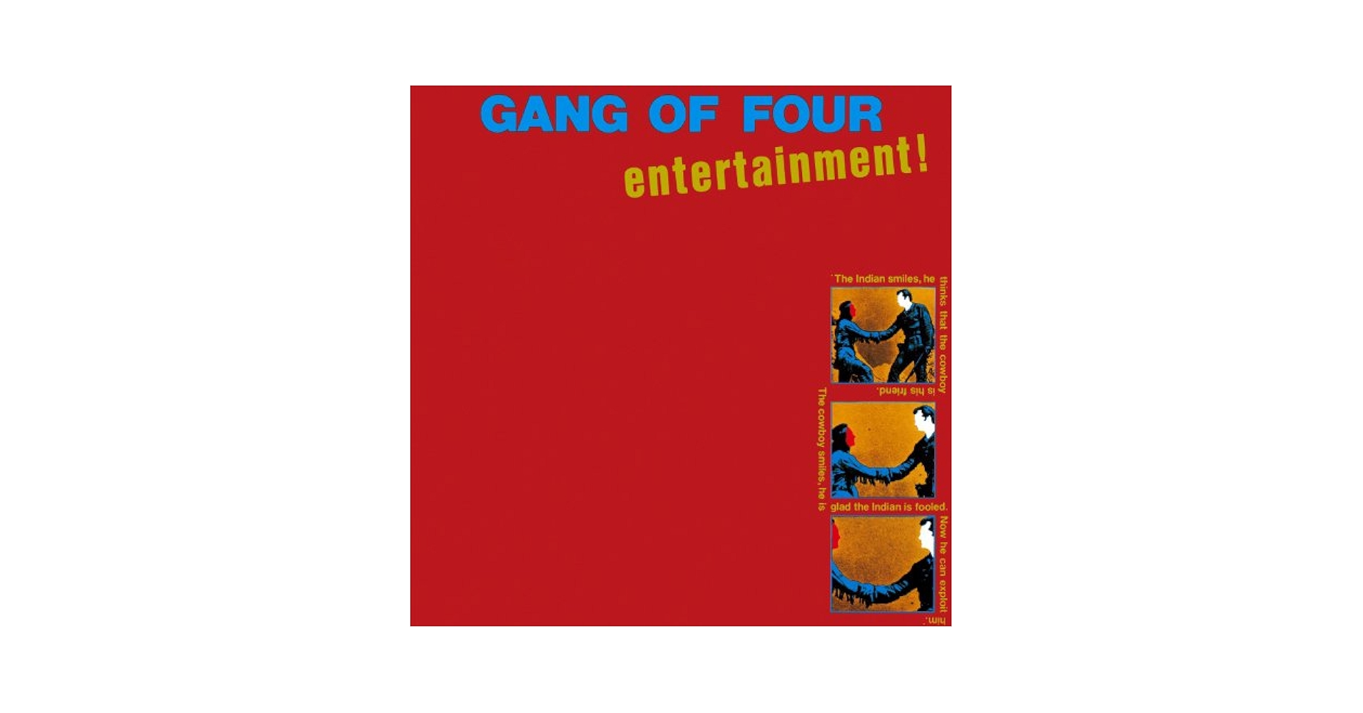 【 見本品 】Gang Of Four – Entertainment! Gang of Four : Entertainment! | Pop music radicalized | Treble