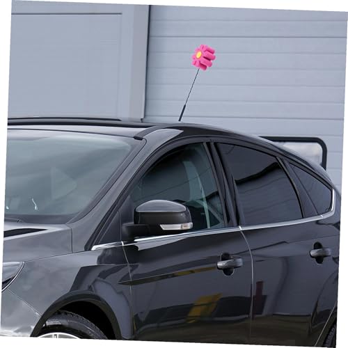 Adorno para antena de coche con flores: dale un toque alegre y femenino a tu vehículo a diario 5