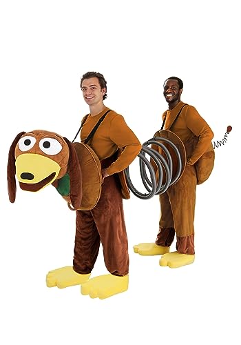 Pixar Adult Toy Story Slinky Dog Costume, Disney Movie Halloween Costume for Men and Women