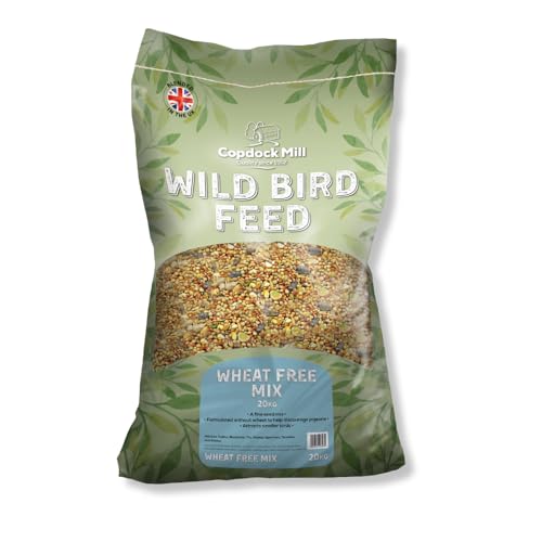 Copdock Mill Wheat Free Wild Bird Seed 20kg – Deters Pigeons – All Year-Round Bird Food – Bird Seed for Small Garden Birds Such as Robins, Blackbirds and Sparrows – 100% Natural