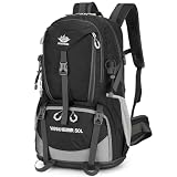 Outplea 45L Erweiterbare Wanderrucksack Herren Damen, Wasserdicht...