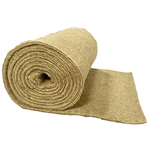 Henneprol, 0,5 x 15 m, 10 mm dik, hennepisolatie, geluidsisolatie, akoestisch vlies, geluidsisolatie, duurzame isolatiestof, thermo-hennep, isolatie, warmte-isolatie, warmte-isolatie, hennepmat,