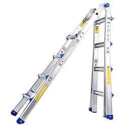 TOPRUNG Model-17 22 ft. Aluminum Extension Multi-Purpose Ladder with 300