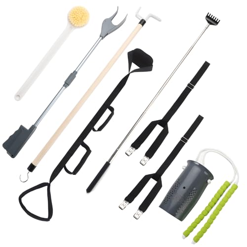 Best Shoes After Hip Replacement: Comfort & Support Guide 15 7PC Hip Kit for Seniors Total Hip Replacement Prime, Hip Replacement Kit After Surgery, Recovery Kit,Sock Aid,Dressing Stick,Shoehorn,Dressing Aid for Pants,Leg Lifter,Back Scratcher,Bath Scrubber