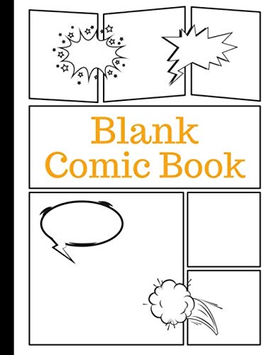Blank Comic Book: Art and Drawing Comic Strips, Great Gift for Creative Kids | Orange