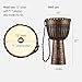 Meinl Percussion Djembe Drum African Hand Drum Instrument for Adults — NOT MADE IN CHINA — Mahogany Wood/Natural Head 13
