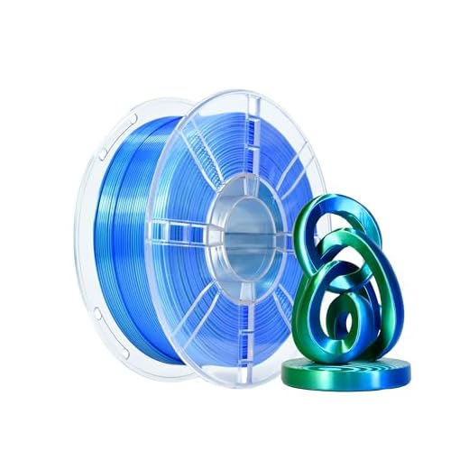 iBOSS Dual Color Silk Blue Green PLA Plus Co-Extrusion 3D Printing Filament, Shiny Sapphire Blue Lime Green 2 Colors in 1 3D PLA, 1KG 2.2lbs 1.75mm+/-0.02mm Silk PLA+ Filament(Silk Blue&Green)