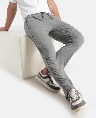 Image of Jockey 9500 Men Super Combed Cotton Rich Regular Fit Trackpant with Side Pockets