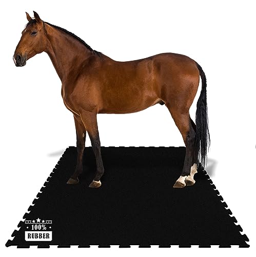 KARAT Puzzle Stallmatte aus Gummi - 182 x 122 cm - Pferdematten...