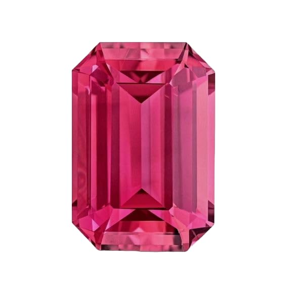 Tourmaline rose rectangulaire 12 x 16 mm, idéale pour créer votre collier personnalisé