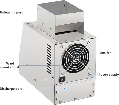 Máquina limpiadora de semillas de pájaro, divisor eléctrico de cáscara soplada de grano de velocidad ajustable, 30-40 kg/h, máquina de cribado de cereales
