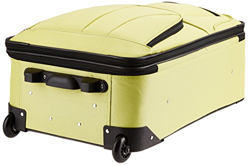 Image of Rockland Fashion Softside 4 Piece Luggage Set, Expandable, (14 inch Tote /19 inch /24 inch /28 inch), Lime