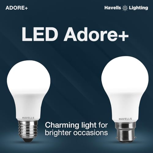 Image of Havells 9w LED Bulb for Home & Office |B22 LED Bulb Base |Cool Day White Light (6500K) |4Kv Surge Protection |High Voltage Protection |Eco Friendly Energy Efficient | Pack of 20