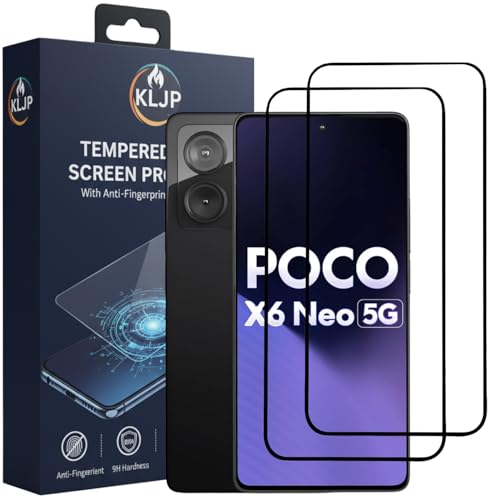 Image of Military-Grade Gorilla Tempered Glass For Poco X6 Neo /Redmi Note 13 / Redmi Note 13 Pro /Poco X6 Pro 5G / Poco X6 / Poco F6 / Poco F5 With Installation Kit |Black (Pack Of 2)