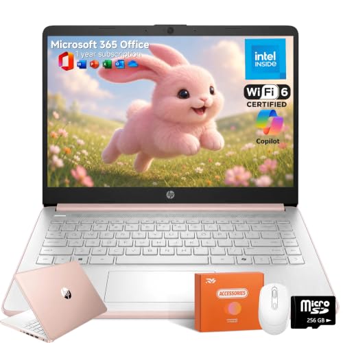 Image of HP 14 Laptop for Students and Home Use, Intel Processor N150, 16GB RAM