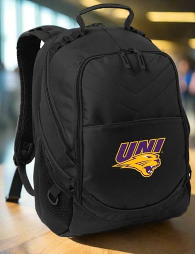 Image of Broad Bay University of Northern Iowa Backpack | Official UNI Panthers Logo, Padded Laptop Computer Section, Premium 600 Denier Nylon Fabric,
