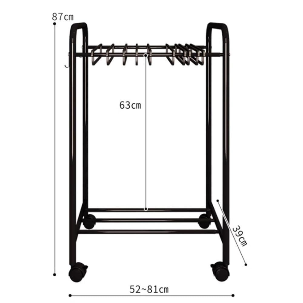 Perchero extraíble para Pantalones, Perchero telescópico con Ruedas, Organizador Ajustable con Ruedas para 24/30 Pantalones, Vaqueros y Faldas - Solución de Almacenamiento para armarios, neg
