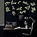Hinleise Sticker mural Constellation Lumineux Fluorescent Sticker mural Décoration Salon Chambre