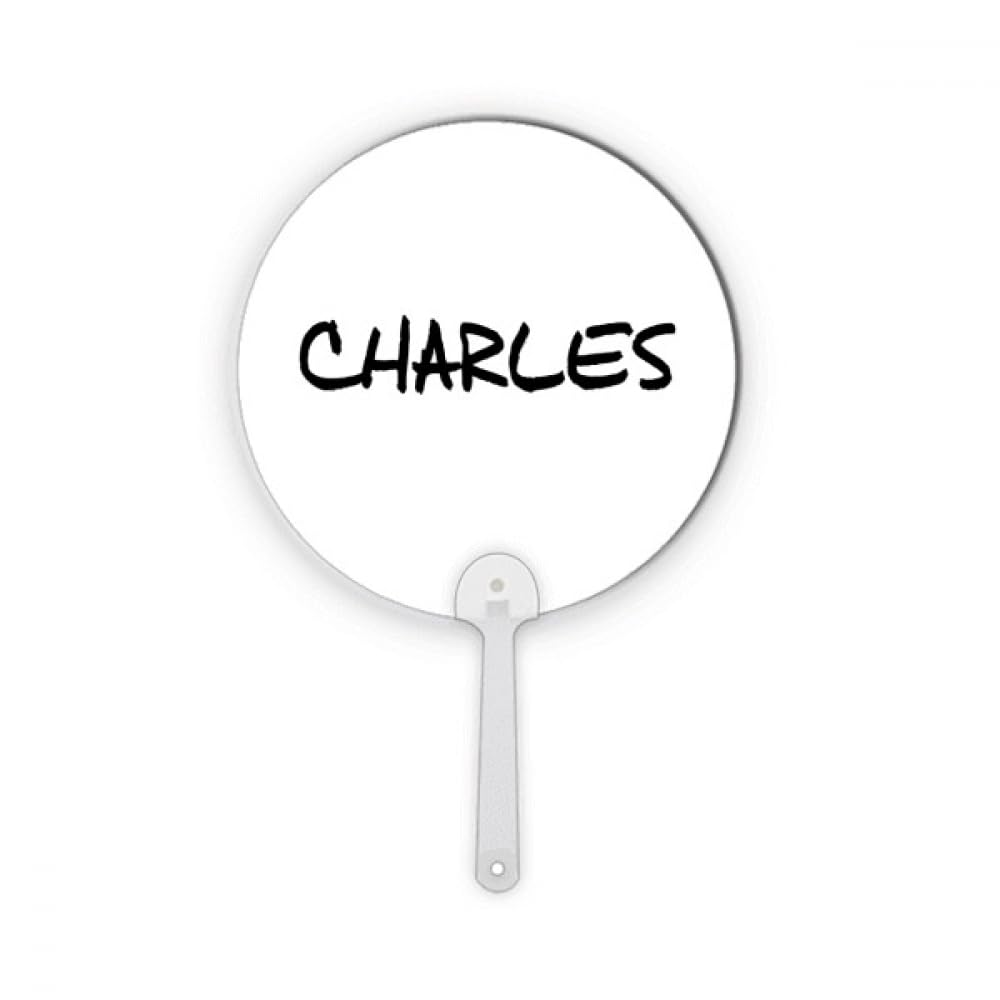 Éventail décoratif rond en plastique Charles pour embellir votre intérieur avec élégance