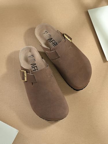 Image of AFROJACK Men's Leather Sandals Lightweight With EVA Sole