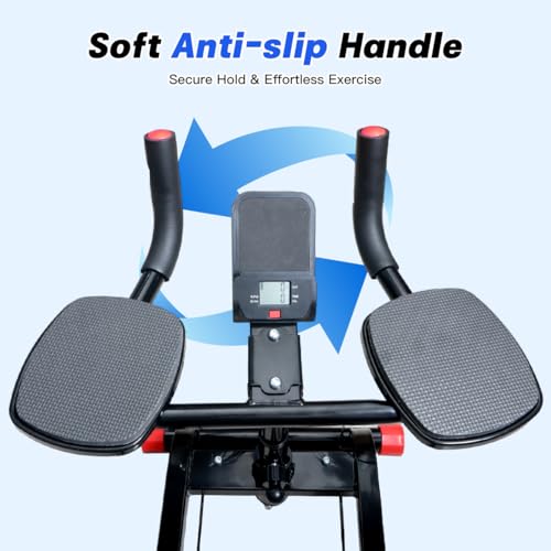 Image of Spine Twist Stretcher, Crawling Workout Machine - Full Body Low-Impact Cardio Machine with Adjustable Hand Grips for Home & Gym, Abdominal, Waist and Core Training, Up to 330lb Capacity
