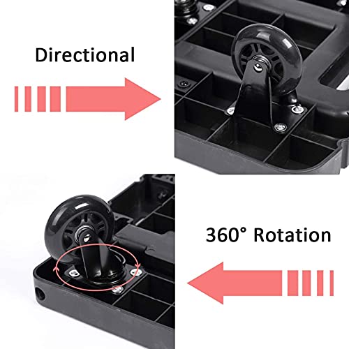 Chariot à plateforme haute résistance équipé de roues pivotantes à 360° - 7